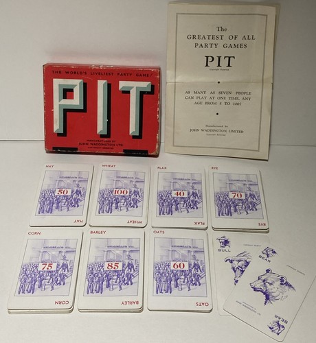 Vintage pit card - vintage, game