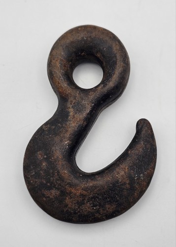Vintage iron crane eye hook - iron,