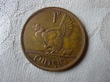 LUCKY IRISH HARP PENNY  1963