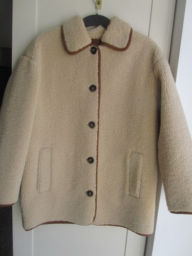 Zara cream borg tan - borg, &