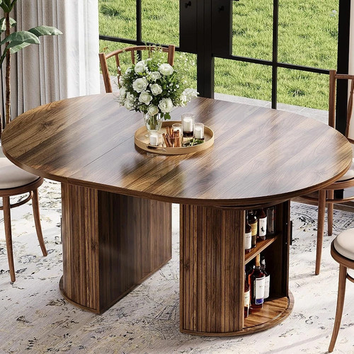 Extendable round dining - extendable,