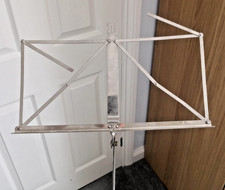 Vintage Adjustable Metal Music Stand With Tripod Legs