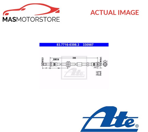 Brake hose line pipe - front, ate