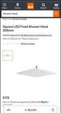 B&q shower head 300mm