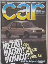 Car magazine 1983 featuring - magazine, 11/1983