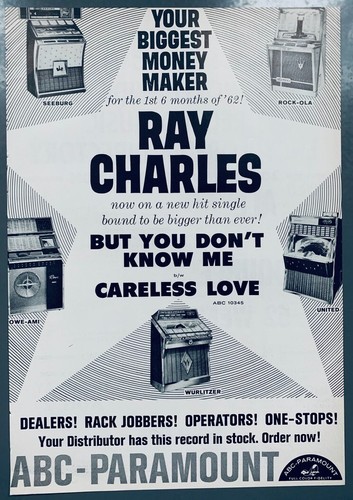 Ray charles 1962 vintage - 1962,
