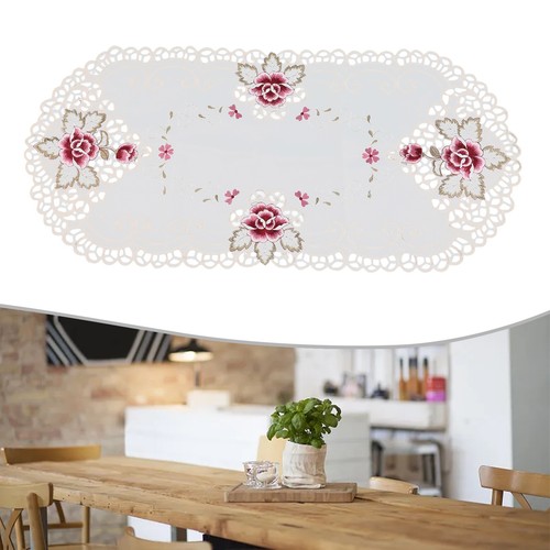 Lace tablecloth embroidered - tablecloth,