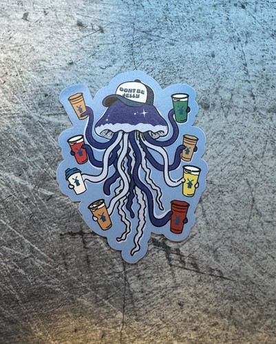 Dutch bros jellyfish sticker - jellyfish,