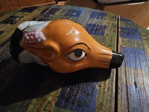 Fox head hunting stirrup cup - fox,