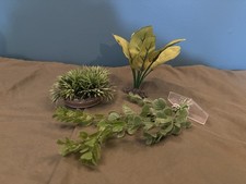 Collection Of Small Artificial Aquarium Plants 