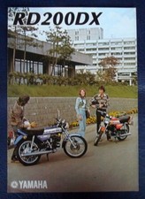 YAMAHA RD200DX MOTORCYCLE Sales Brochure 1976 #LIT-032034/50.12x111