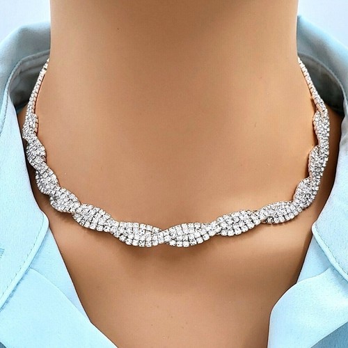 Silver sparkly crystal - sparkly, bridal