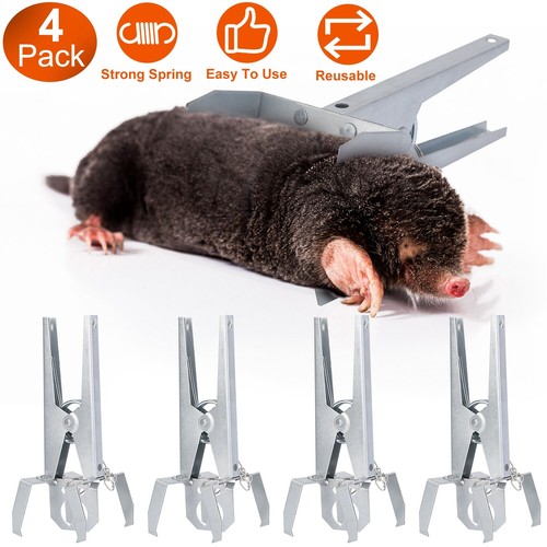 4pack reusable mole traps - reusable,