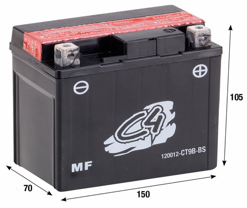 Sealed battery 12v 8ah yamaha - 12v,