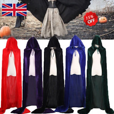 Halloween Hooded Velvet Cloak