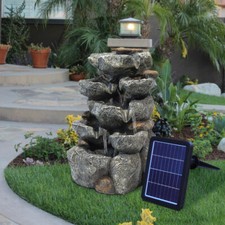 Solar Garden Water Feature