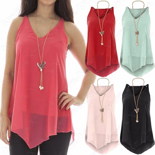 Womens plain chiffon tiered - chiffon,