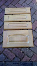 4 of solid natural oak kitchen cabinet d/f to fit 500 wide unit- new unused