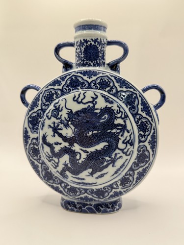 Elegant blue white dragon - elegant, &