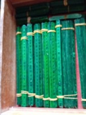 Various Meccano Green Parts Badly Painted In A Storage Box Parts Listed Below 