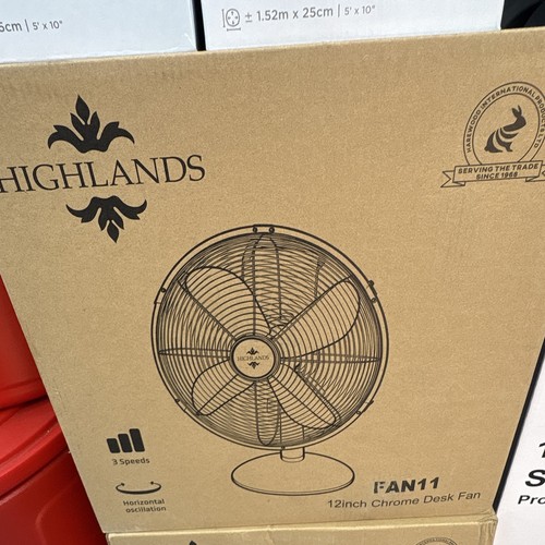 Highlands fan11 12in chrome - highlands,