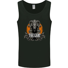 The Goat Skull Gothic Demon Satan Monster Mens Vest Tank Top