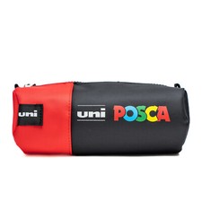 Uni Posca Pencil Case (Empty) - Red Zip Marker Pen Storage - 20 x 8cm