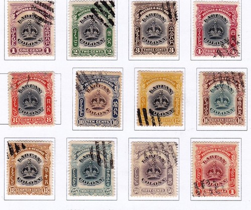 Labuan 1902 values 1 - labuan, to