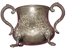 sugar bowl  metal, Kayser, Ellison? EPBM silver, 3", antique, flower vase?