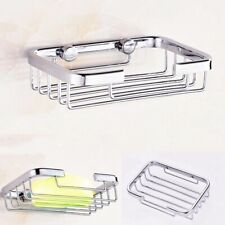 Silver Stainless Steel Soap Holder Dish Bathroom Wall Mounted Storage Rack