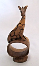 Pair wooden handcarved - pair,