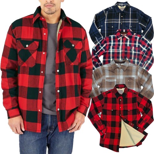Men padded shirt lumberjack - padded,