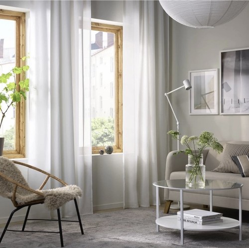Ikea hilja pair curtains 145 - ikea,