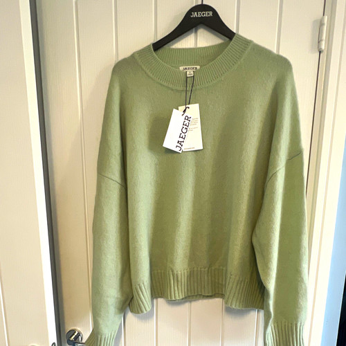 Jaeger green mohair wool blend - mohair/wool,