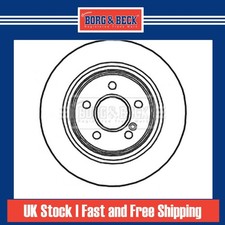 2x Brake Discs Vented For