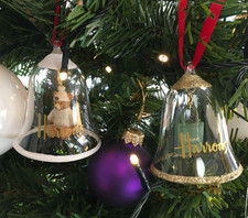 HARRODS Christmas Glass Bells