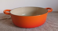 Le Creuset Cast Iron Casserole Dish - Size 22 - No Lid - Good Used Condition