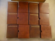 6 x Royal Mail Presentation Pack albums with slipcases - excel condition - rf928