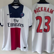 PSG Paris Football Shirt Away 2013 Beckham Adults Medium Nike 