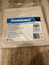 Silverline Bolton Twill Dust Sheet 3.6 x 2.7m (12’ x 9’) Approx 434491