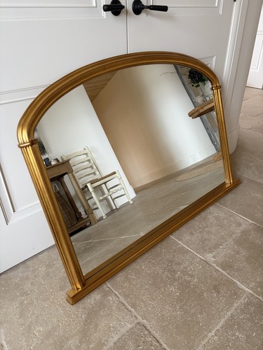 Arched overmantle gold wall - gold,