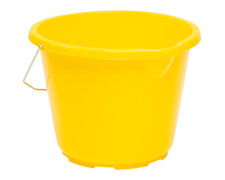 8L Plastic Yellow Bucket Heavy