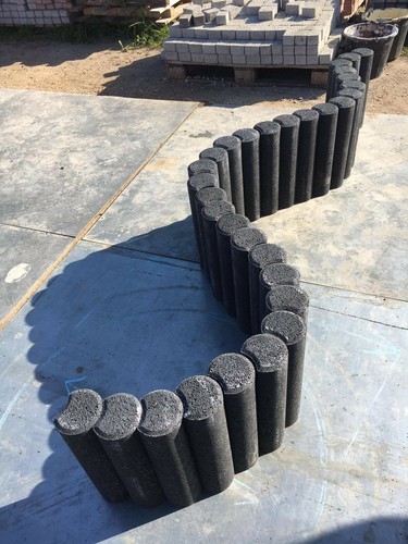 Garden concrete palisade - , 25cm