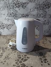 Tower T10014W Scandi Cordless Jug Kettle 1.7L 3000W Grey Wood-Effect 