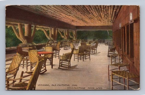 Old faithful inn veranda - inn,