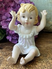 KLM Piano Baby Bisque Porcelain Figure, No Cracks or Chips