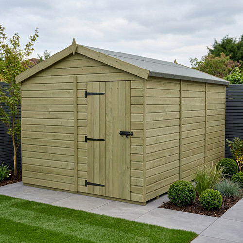 Apex shed single door - apex, (single