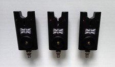 A nice 3 x compact bite alarm set with flashing latching LEDs. (see video clip)