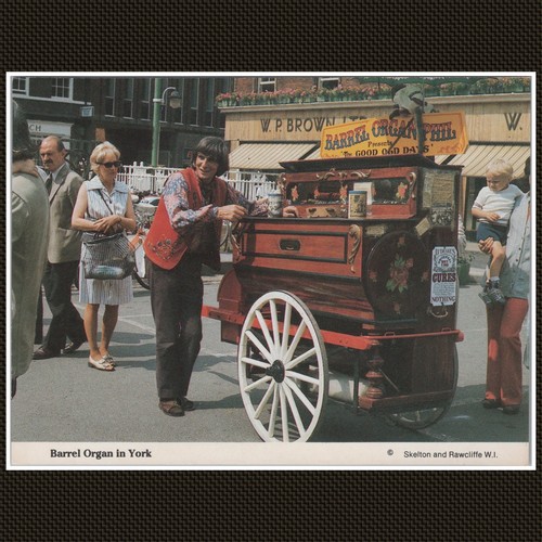Barrel organ york - barrel, printed