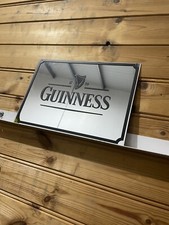 GUINNESS A4 Size Acrylic Mirror Retro Style